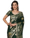 Vasthrlay Kanjivaram Banarasi Unstitched Red Saree