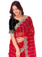 Vasthrlay Shimmer Embroidery Olive Saree