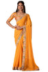 Vasthrlay Embroidered Unstitched Saiyaara Gold Free Ethnic Wear