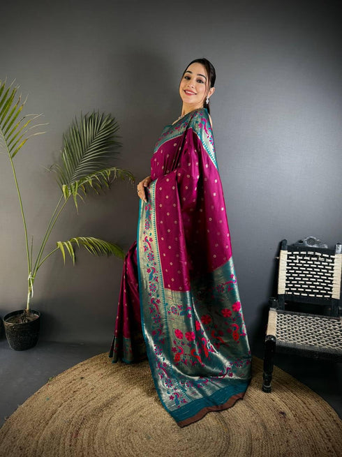 Vasthrlay Paithani Kanjivaram Beautiful