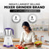 Preethi Crown MG-205 500-Watt Mixer Grinder, White/Purple