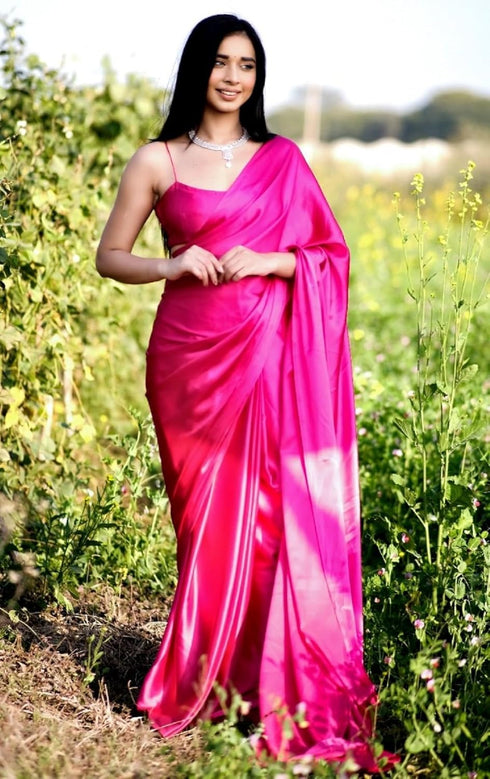 Vasthrlay Barbie Pleated Unstiched Ethnic Wear