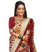 Vsathrlay Saree Kanjivaram Silk Pari Maroon