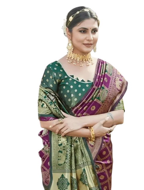 Vasthrlay Banarasi Traditional Unstitched Saree