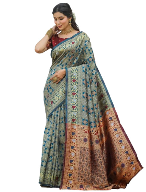 Vasthrlay Banarasi Traditional Unstitched Saree