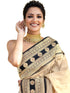 Vasthrlay Womens Weaving Unstitched Cream Saree