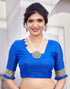Vasthrlay Georgette Printed Jacquard Material Ethnic Wear