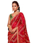 Vasthrlay Georgette Embroidery Unstitched Yellow Saree