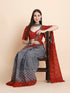 Vasthrlay Cotton Printed Mulmul Blue Saree
