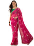 Vasthrlay Georgette Bandhani Embroidered Unstitched Ethnic Wear