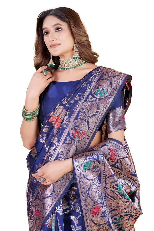 Vsathrlay Kanjivaram Banarasi Festival Wedding Ethnic Wear