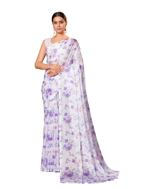 Vasthrlay Chiffon Floral Saree