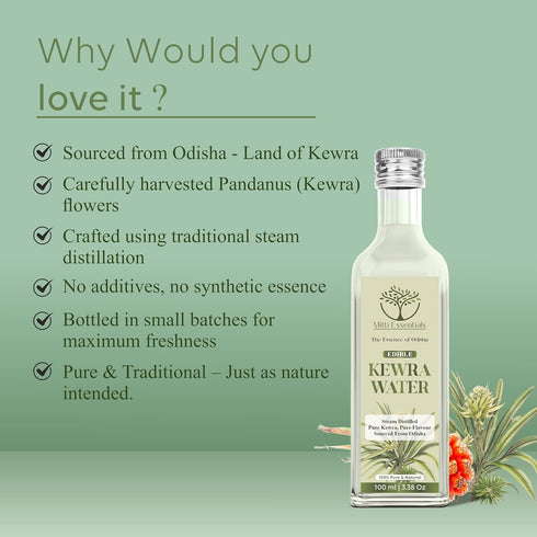 Mitti Essentials Edible Kewra Water