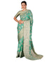 Vasthrlay Banarasi Kanjivaram Mint Green Saree With Unstitched Blouse Piece