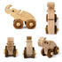 Wooden Elephant Pull-Along Toy for Toddlers