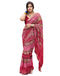 Vasthrlay Georgette Bandhani Unstitched Maroon Saree