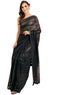 Vasthrlay Black Georgette Unstitched Saree