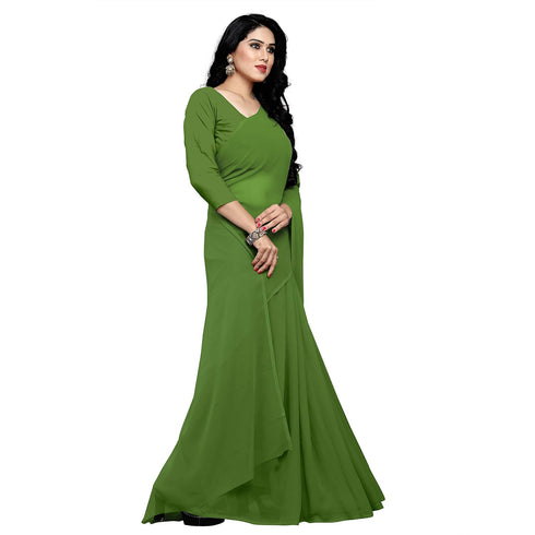 VasthrlayTextile Georgette Unstitched Pink Free Ethnic Wear
