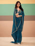 Vasthrlay Georgette Embroidery Red Saree