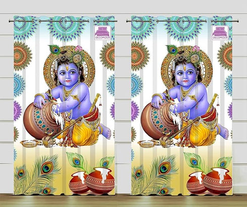 5Ft Window Curtains Pack of 2 Pc