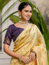 Vasthrlay Scalloped Embroidery White Saree