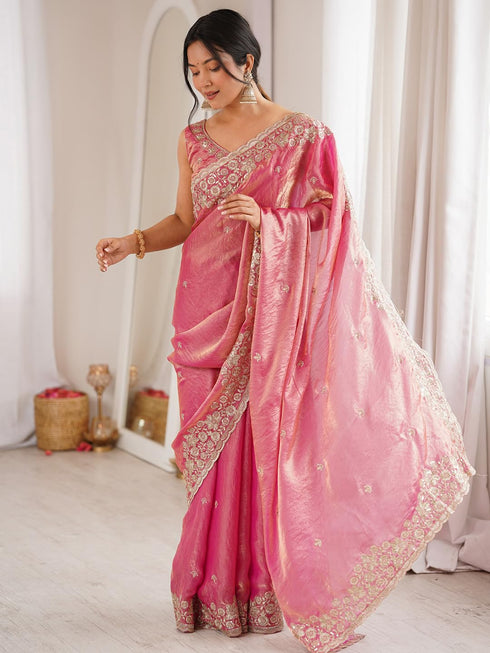 Vasthrlay Lavender Embroidery Unstitched Vt Ethnic Wear