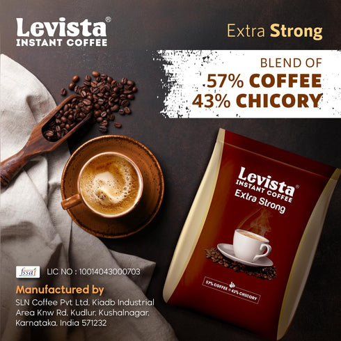 Levista Extra Strong Instant Coffee Pouch 1kg