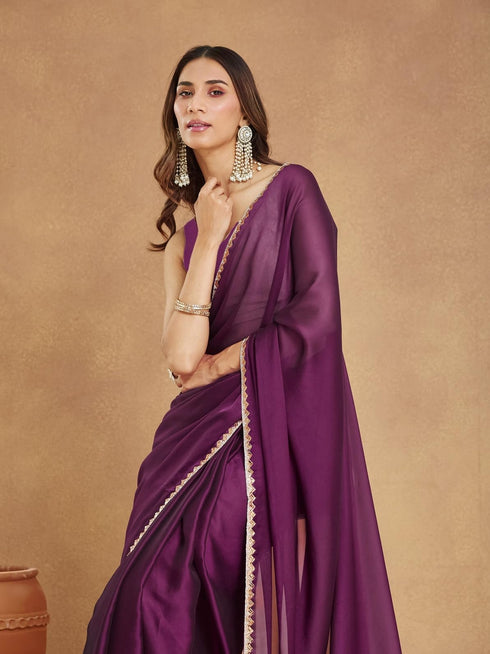 Vasthrlay Border Unstitched Saree