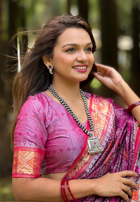 Vasthrlay Kanjivaram Patola Unstitched Ethnic Wear