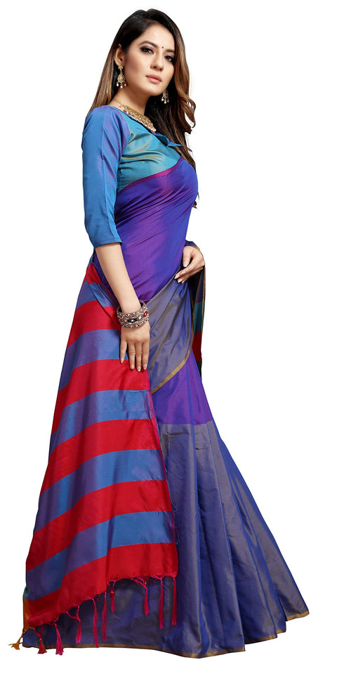 Vasthrlay Royal Blue Saree