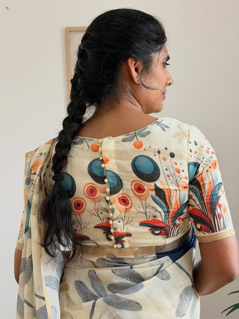 Vasthrlay Abstract Multicolour Lightweight Unstitched
