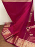 Vasthrlay Womens Organza Unstitched Red Saree