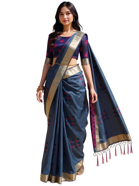 Vasthrlay Magenta Geometric Unstitched Ai Ethnic Wear