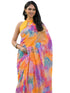 Vasthrlay Womens Printed Unstitched Off White Saree