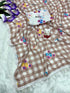 Vasthrlay Checks Floral Tassel Lightweight