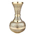 Brass Bidri Work Flower Vase (8-Inch, Polished)