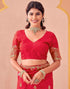 Vasthrlay Kanjivaram Jacquard Unstitched Mustard Saree