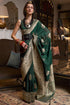 Vasthrlay Women's Georgette Unstitched Blouse Saree