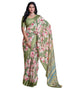 Vasthrlay Georgette Printed Unstitched Multicolor Saree
