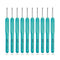 Crochet Hook Aluminium with Plastic Handle for Wool Work, Hand Knitted Sewing DIY Craft