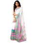 Vasthrlay Chanderi Printed Unstitched Blue Saree