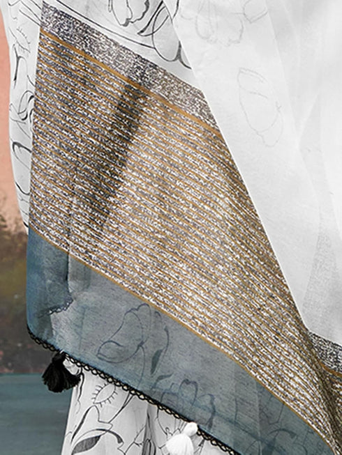 Vasthrlay Chiffon Jacquard Rani Saree