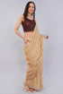 Vasthrlay Womens Beige Cotton Ready To Wear Saree