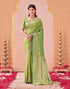 Vasthrlay Kanjivaram Jacquard Unstitched Mustard Saree