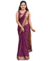 Vasthrlay Womens Banarasi Unstitched Olive Green Saree