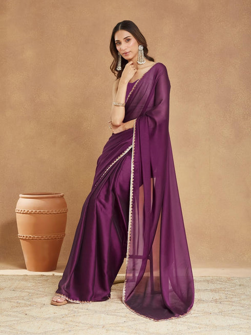 Vasthrlay Border Unstitched Saree