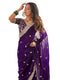 Vasthrlay Sequins Embroidery Dark Saree