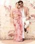 Vasthrlay Pink Georgette Unstitched Saree