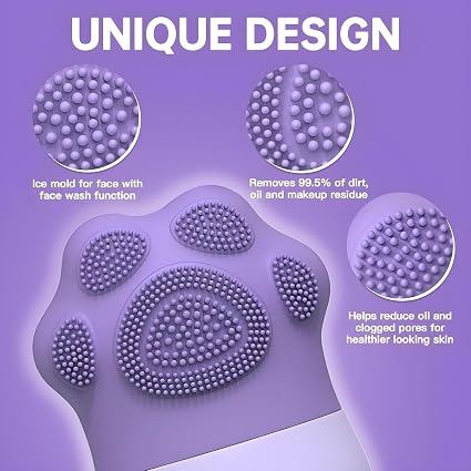SkinSide Ice Roller for Face with Scrubber | Ice Roller for Face