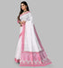 Vasthrlay Cotton Blue White Saree